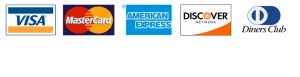 Visa, MasterCard, Maestro, American Express